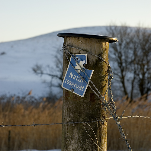 Naturreservatsskylt